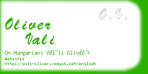 oliver vali business card